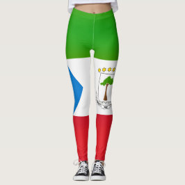 Coola Ekvatorialguinea Flagga Mode Leggings
