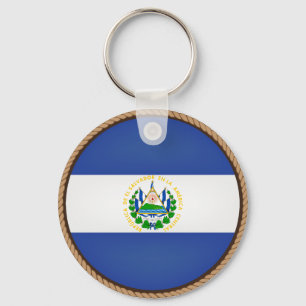 Coola El Salvador Flagga Seal Nyckelring