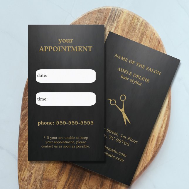 Coola Elegant Black Guld-saxeravtalskort Tidsbeställning Kort (Skapare uppladdad)