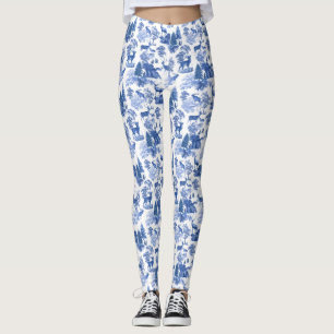 Coola Elegant - blått Hjort Fransk - diagram Leggings