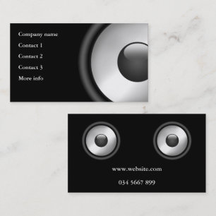 Coola Elegant Music Speaker-design Visitkort