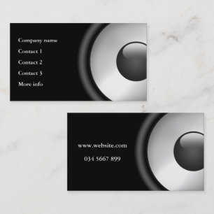 Coola Elegant Music Speaker-design Visitkort