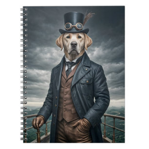 Coola Elegant Victorian Steampunk Labrador Hund Ar Anteckningsbok