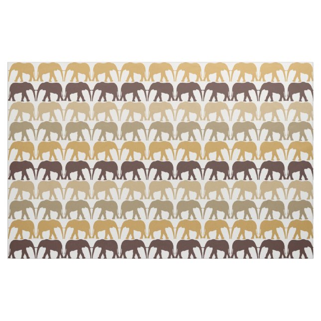 Coola Elephants Mönster Tyg (Fat Quarter)