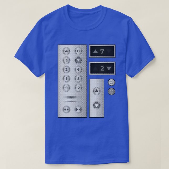 Coola Elevator Buttons Art Manar Women Hiss Hallow T Shirt (Design framsida)