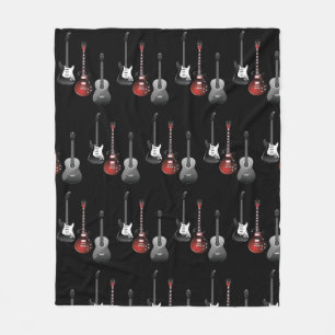 Coola elgitarrer för musikälskare present fleecefilt