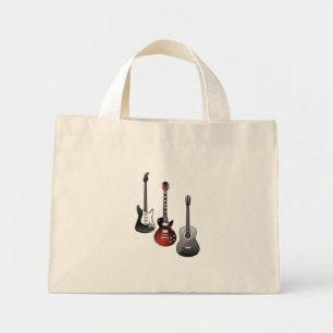 Coola elgitarrer för musikälskare present mini tygkasse