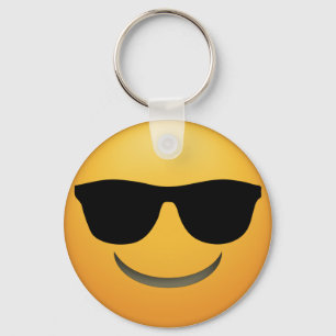 Coola Emoji Nyckel-kedjan med solglasögon. Nyckelring