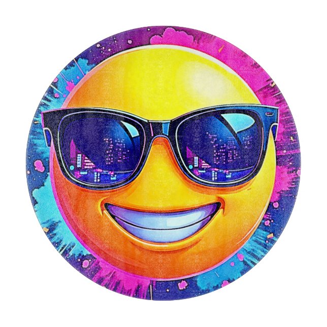 Coola 😎 Emoji Stänk Roligt (Framsidan)