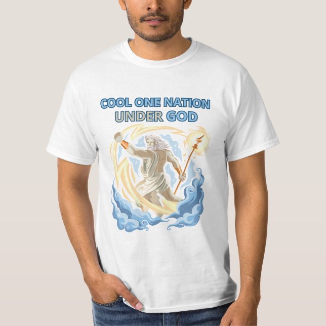 Coola en nation under Gud T Shirt (Framsida)