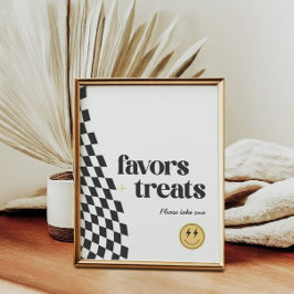 Coola En pojkes kontrollerade favoritsignatur för  Poster