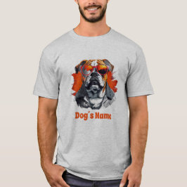 Coola English Bulldog with Sunglasses T Shirt
