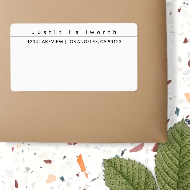 Coola - enkel minimal minimalistisk svartvitt fraktsedel (Skapare uppladdad)