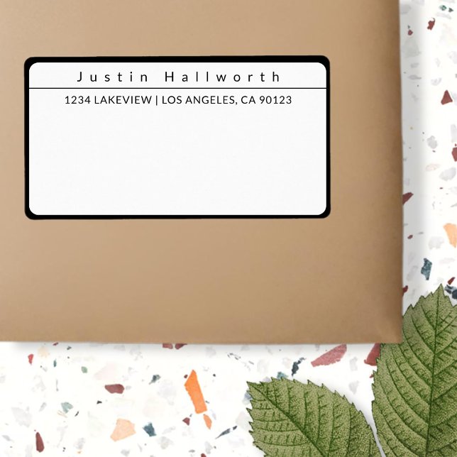 Coola - enkel minimalistisk svartvitt fraktsedel (Skapare uppladdad)