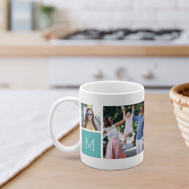 Coola - enkelt fotokollage & monogram kaffemugg (Skapare uppladdad)