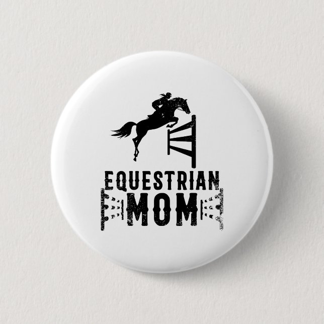 Coola Equestrian Mamma Gift for Horse Show Jumping Knapp (Framsida)
