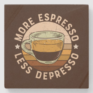 Coola espresso ord art stenunderlägg