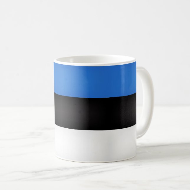Coola Estniska Flagga Kaffemugg (Framsida höger)