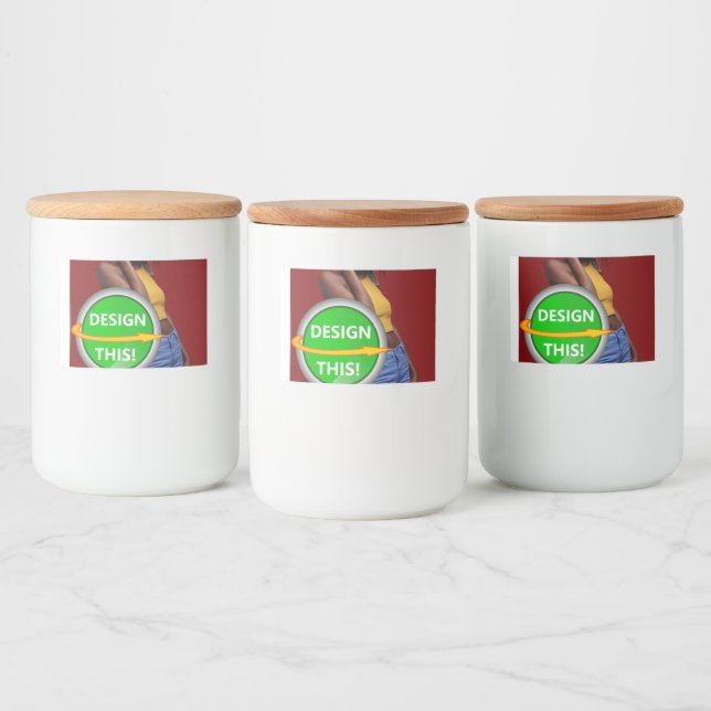 COOLA! Etikett för matbehållare (3 x 2 tum) - upps (Flaskor)