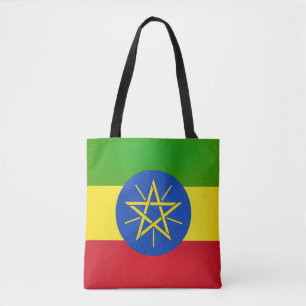 Coola Etiopien Flagga Mode Tygkasse