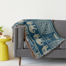 Coola Etniska mönster Trendig elephants blue