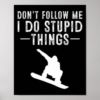 Coola extrema sportfantaster Snowboard Kids Design Poster