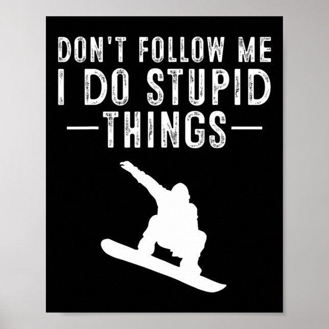 Coola extrema sportfantaster Snowboard Kids Design Poster (Framsidan)