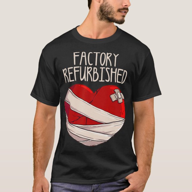 Coola Factory Refurbered Heart Funny Open Heart Su T Shirt (Framsida)
