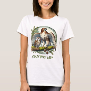 Coola fågelkrabba älskare uggla örn t shirt