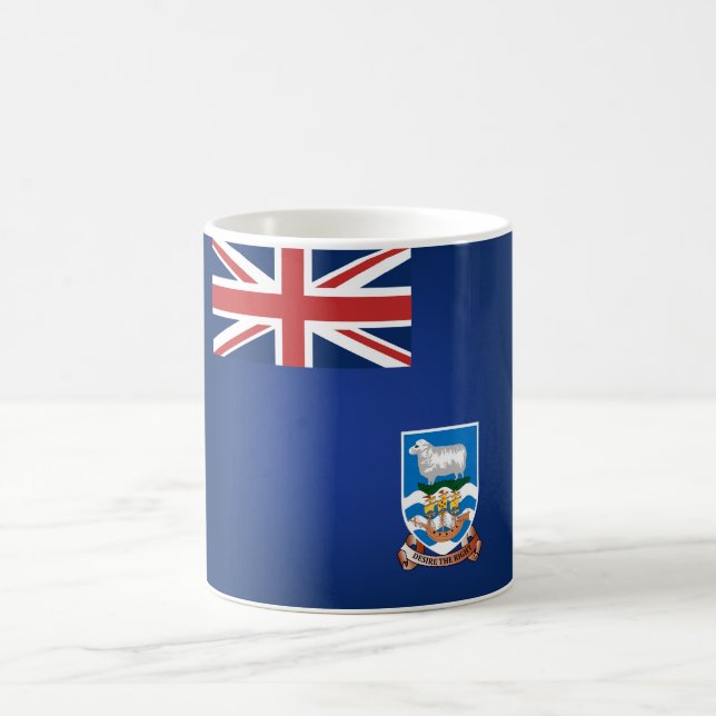 Coola Falklandsöarna Flagga Kaffemugg (Center)