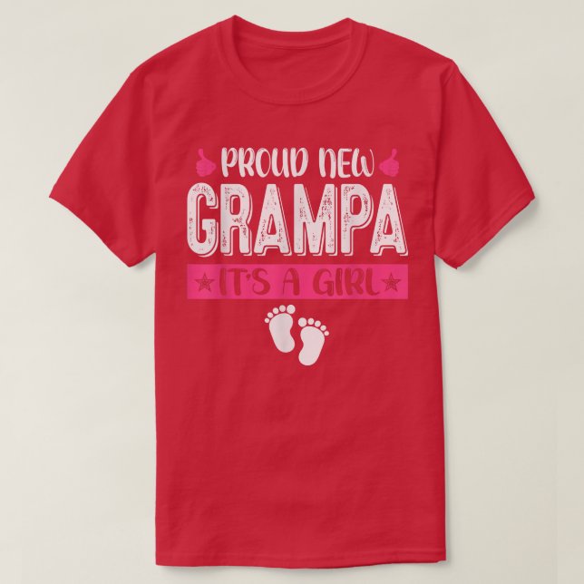 Coola Familj är stolt över nya Grampa. Det är en G T Shirt (Design framsida)