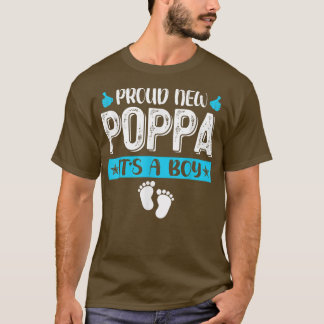Coola Family Proud New Poppa Det är en Gender Reve T Shirt