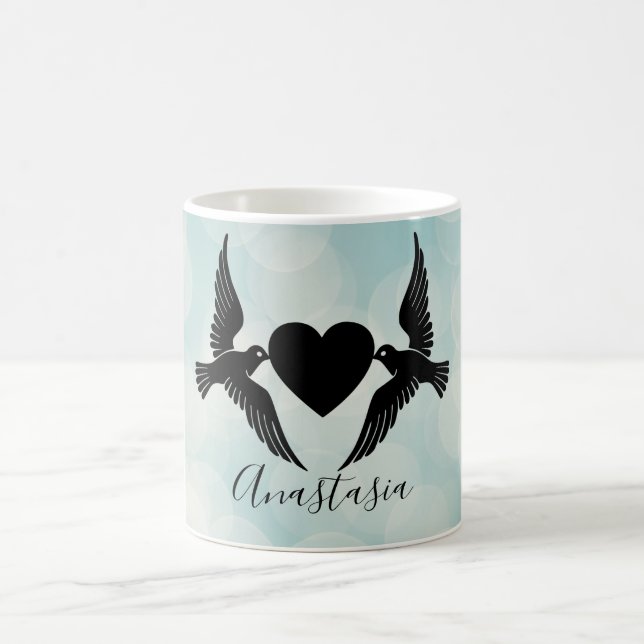 Coola, Fantastisk, blåfågelvitans hjärta Kaffemugg (Center)
