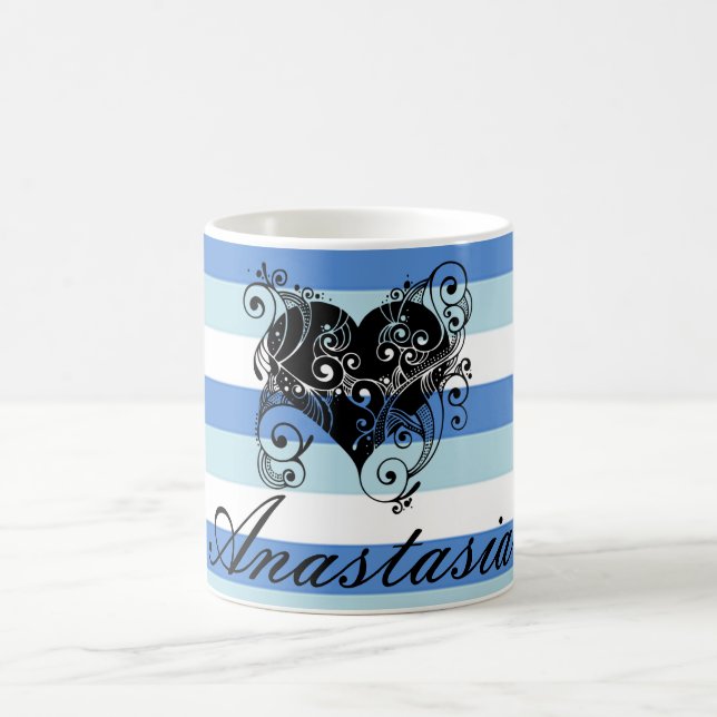 Coola, Fantastisk, blåvitaktigt Rand Kaffemugg (Center)