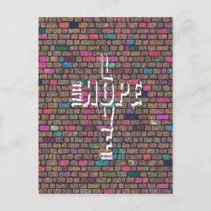Coola fantastisk Faith Kärlek Hope graffiti ord ko Vykort
