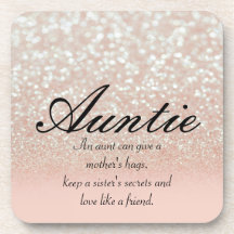 Coola, Fantastisk, Rosa Sparkly Auntie