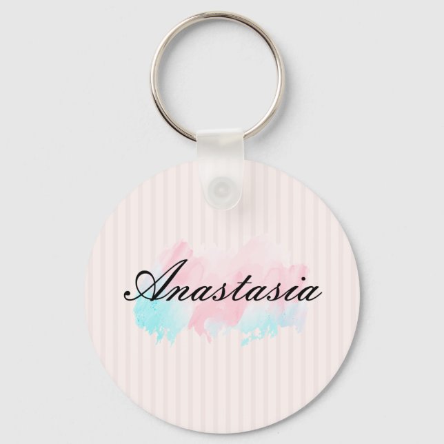 Coola, Fantastisk, Rosa Sparkly Nyckelring (Framsida)