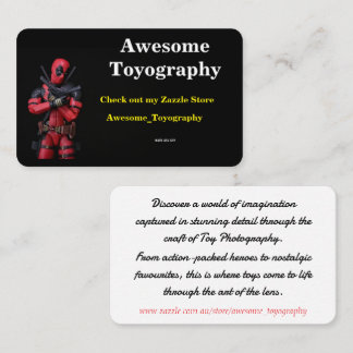 Coola Fantastisk Toyography Visitkort