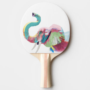 Coola fantastisk trendig färglöst, vibrerande el pingisracket