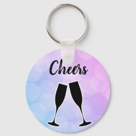 Coola Fantastisk Trendig Lila med ditt namn Nyckelring