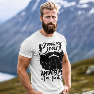 Coola Far Touch Min Beard Birthday Beared Pappa T Shirt