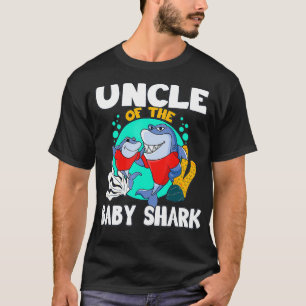 Coola Farbror i Baby-hajens finniga matchande fami T Shirt