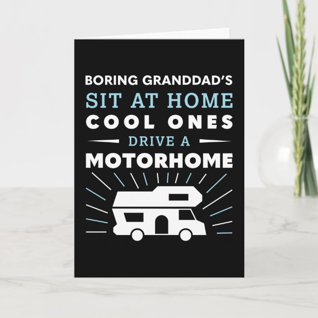 Coola Fardads köra ett motorhem Gift Kort (Framsida)