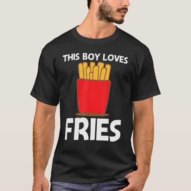 Coola färdas för boys Kids Fast Food Dish Snack T Shirt (Framsida)