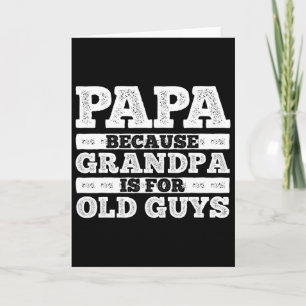 Coola farfar konst för män farfar pappa förälder F Kort