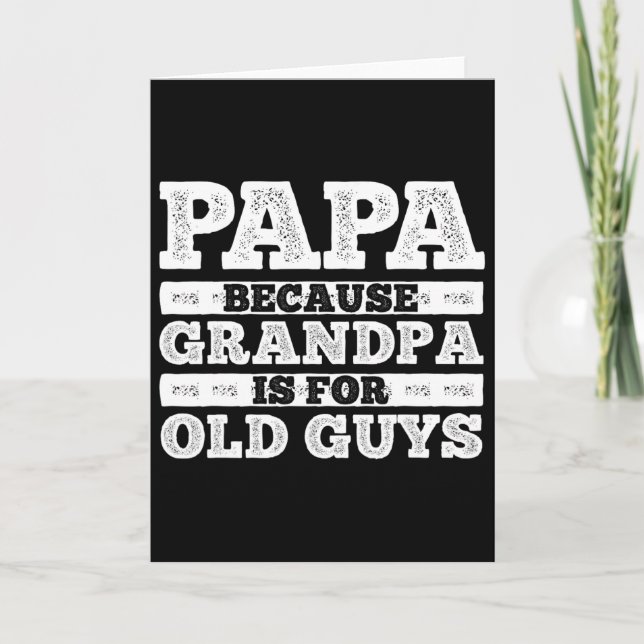 Coola farfar konst för män farfar pappa förälder F Kort (Framsida)