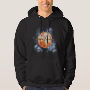 Coola färg Galaxys Orange kant l och svart Hoodie