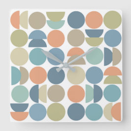 Coola Färg Geo-Abstrakten Fyrkantig Klocka