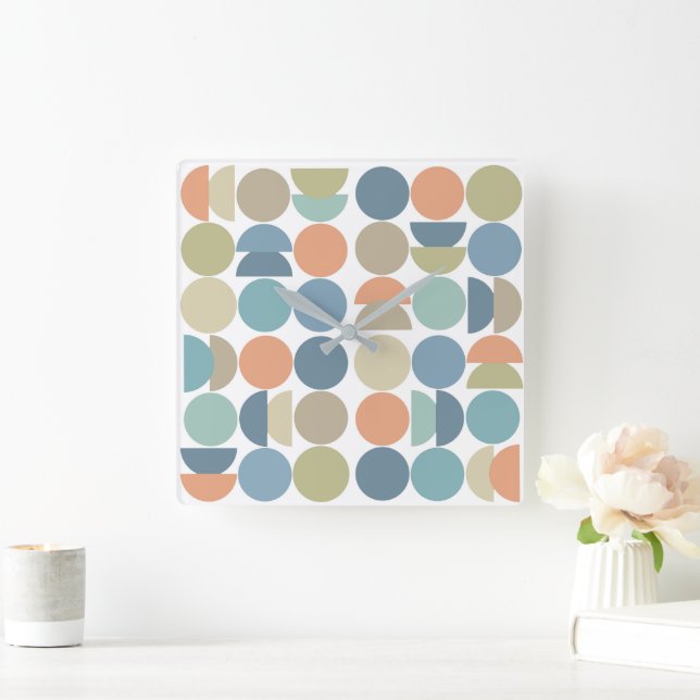 Coola Färg Geo-Abstrakten Fyrkantig Klocka (Hem)