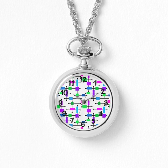 Coola Färg Grid Armbandsur (Framsida)